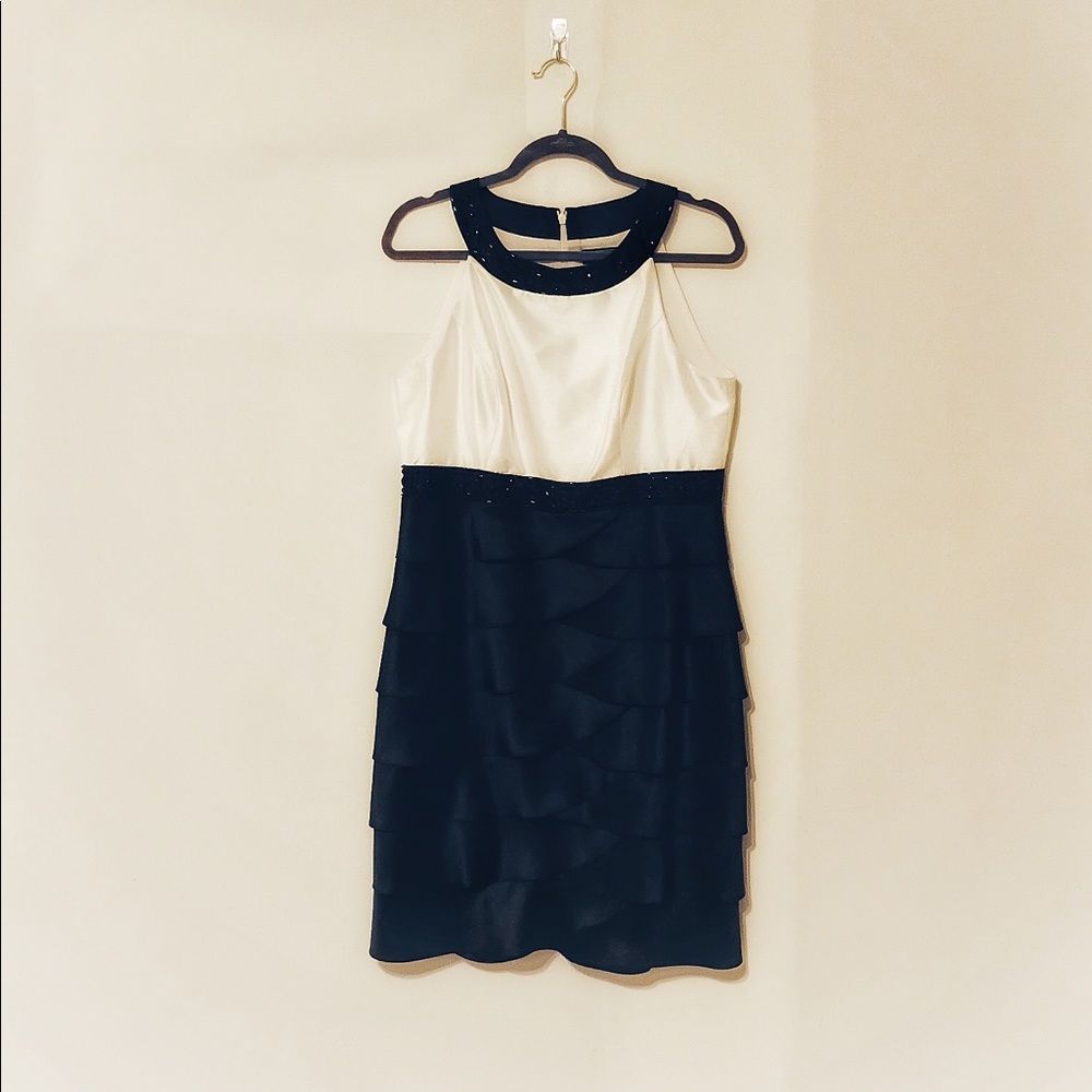 Jessica Howard black and white cocktail dress